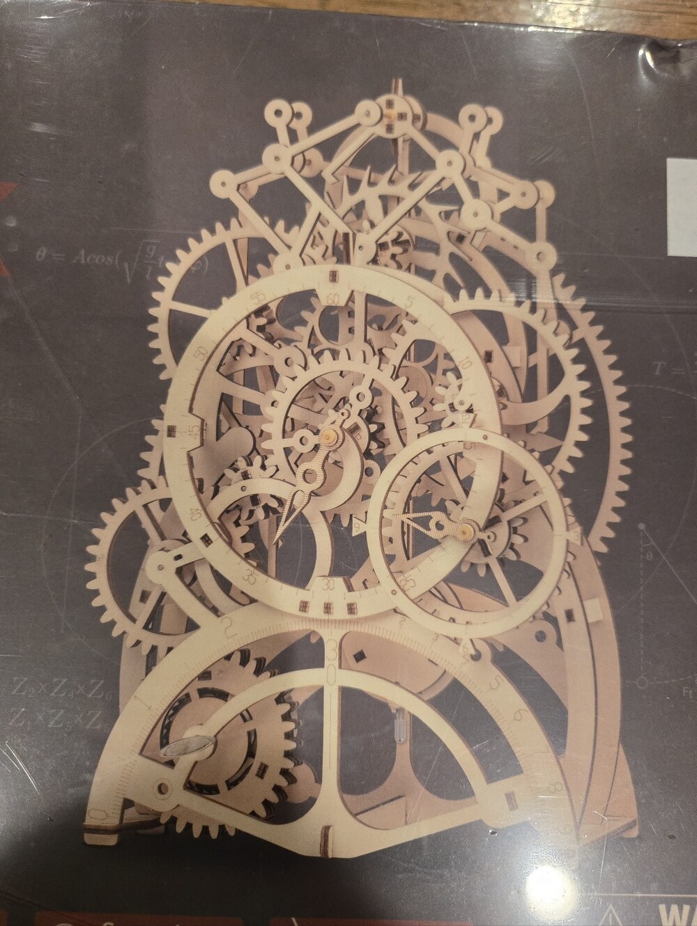 Intricate Wooden Gear Wall Art Puzzle - Wooden Decorative Clock